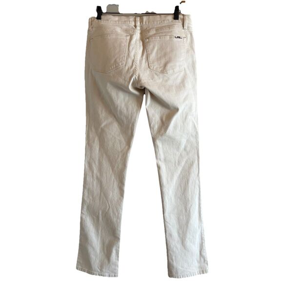 Ralph Lauren Mid Rise Moderate Straight Leg Ivory Classic Stretch Jeans SZ 6 - Picture 7 of 10